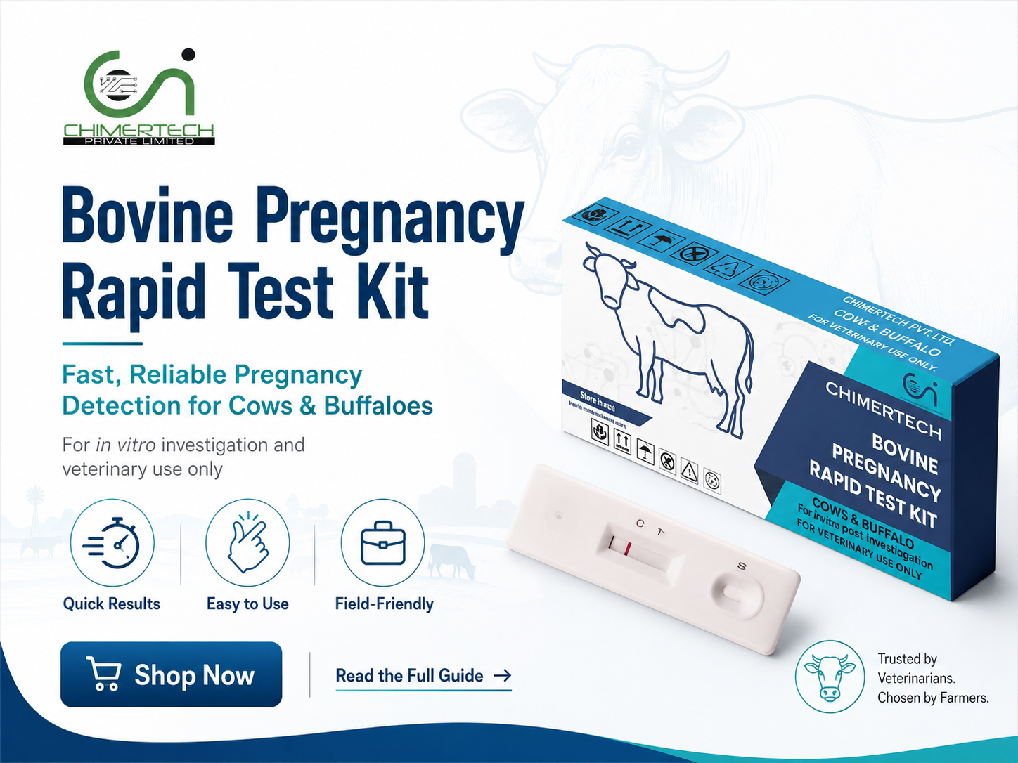 Bovine Pregnancy Rapid Test Kit for Cows & Buffaloes | Fast Farm-Level Pregnancy Detection