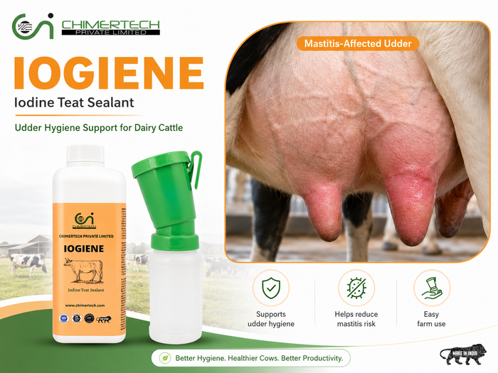 Iogiene Iodine Teat Sealant for Dairy Cows: Post-Milking Udder Hygiene and Mastitis Prevention