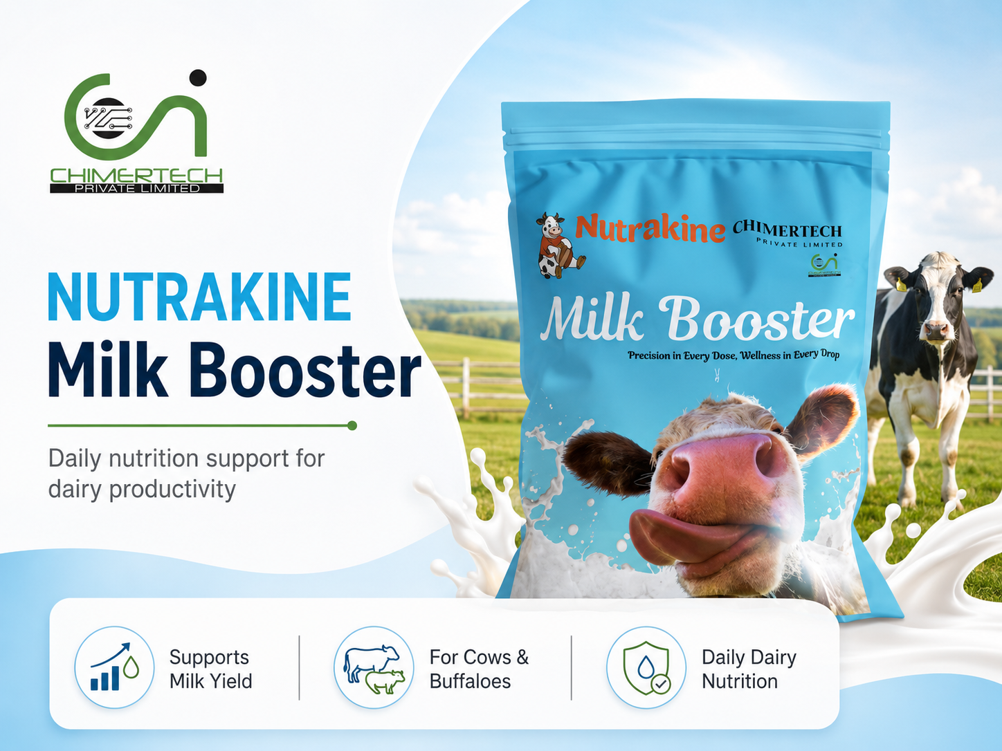 NutraKine Milk Booster for cows and buffaloes, गाय भैंस दूध बढ़ाने वाला सप्लीमेंट, பசு எருமை பால் அதிகரிக்கும் supplement
