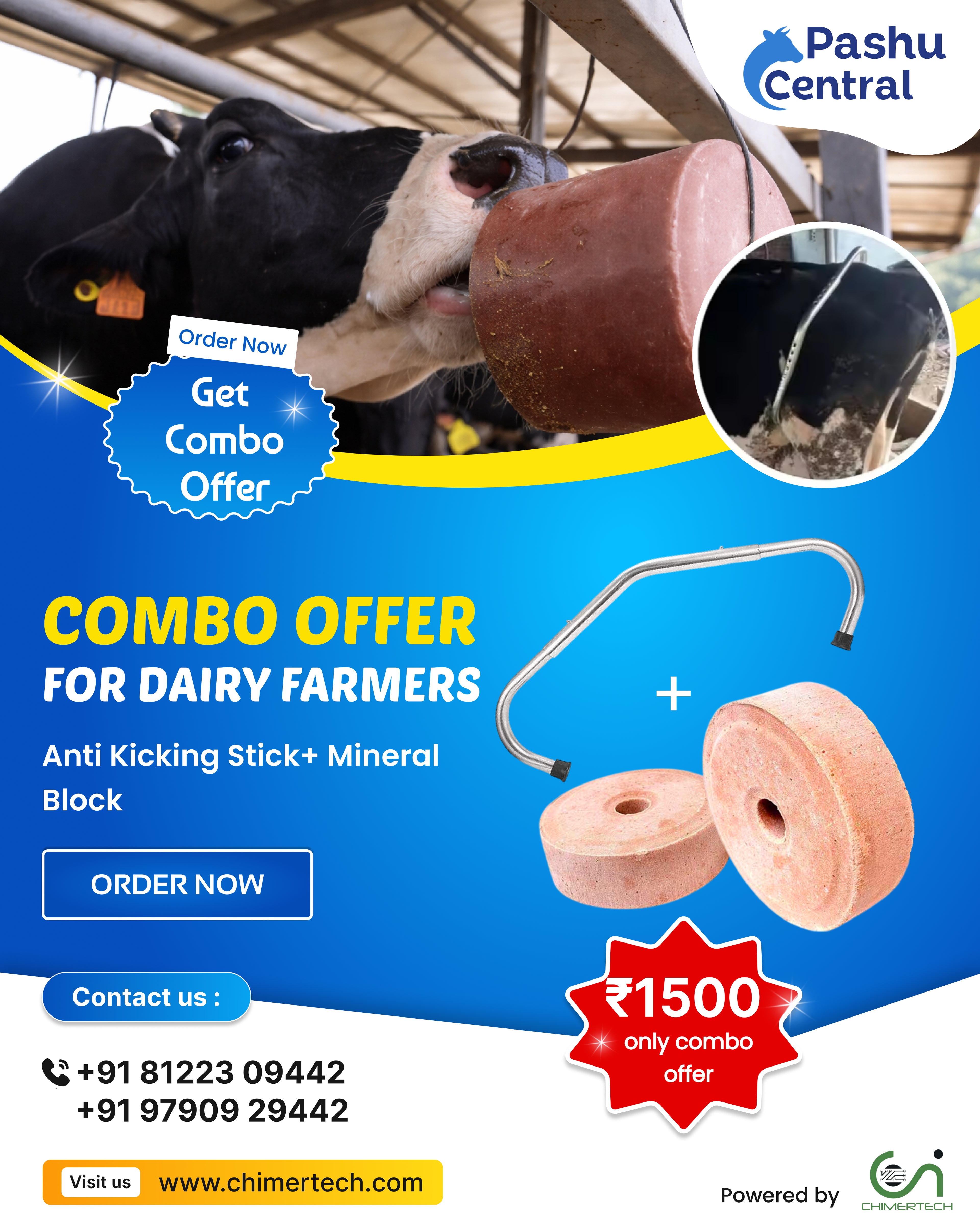 Anti Kicking Stick & Mineral Block