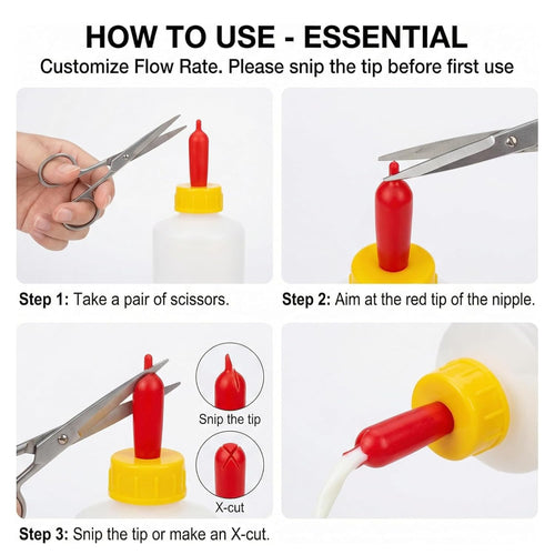 Bottle Topper Nipple for Goats Puppies Kittens | Chimertech