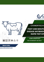 Bovine Foot and Mouth Disease Antibody Rapid Test Kit 20 Test