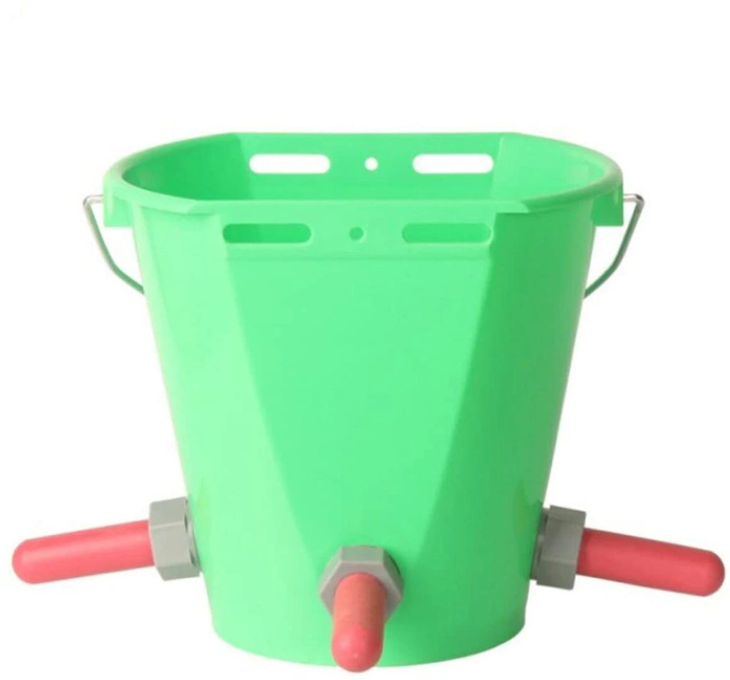 Calf Milk Feeding Bucket 5 Nipples 8L Capacity | Chimertec