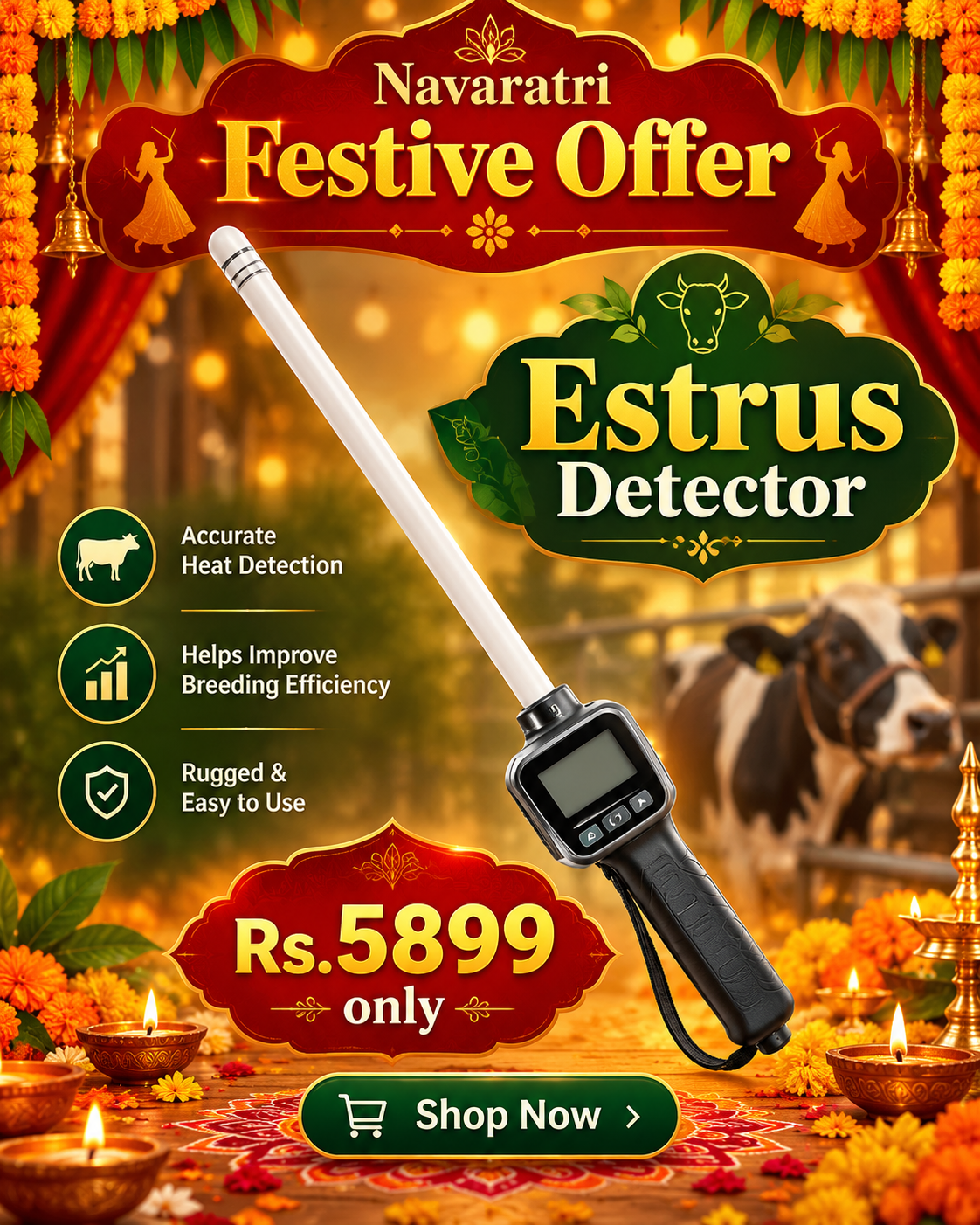 Chimertech's Estrus Gun Cattle (Heat Ovulation Detection gun)