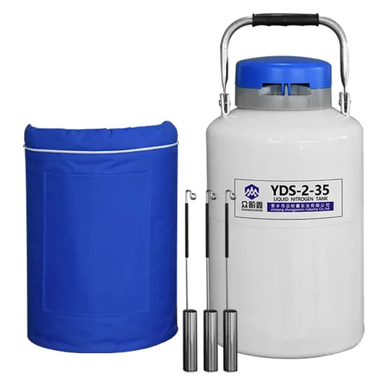 Portable Liquid Nitrogen [LN2] Container for Cattle Semen Storage 2 Litre